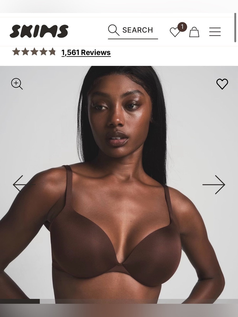 SKIMS ULTIMATE Push-up Bundle - TEARDROP and BALCONETTE, 36A, Cocoa Brown - Picture 8 of 9